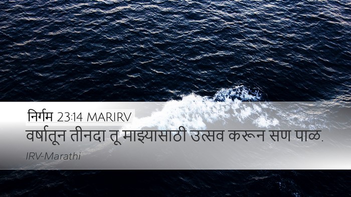निर्गम 23:14 MARIRV Bible Verse Image