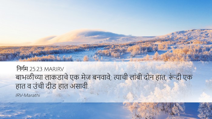 निर्गम 25:23 MARIRV Bible Verse Image