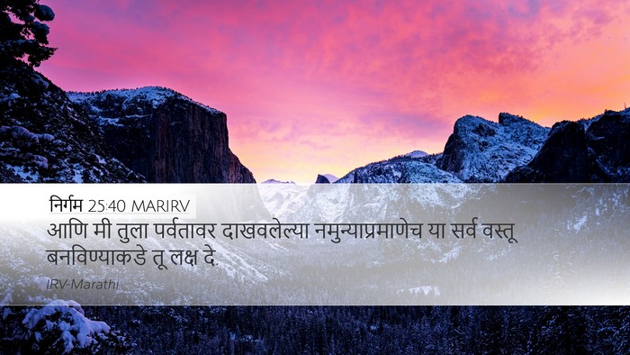 निर्गम 25:40 MARIRV Bible Verse Image