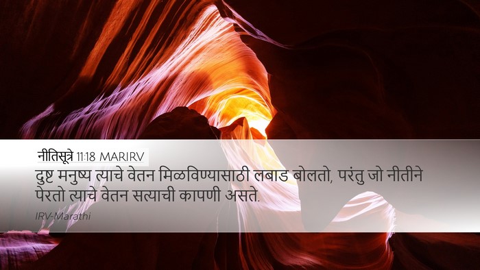 नीतिसूत्रे 11:18 MARIRV Bible Verse Image
