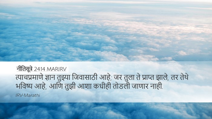 नीतिसूत्रे 24:14 MARIRV Bible Verse Image