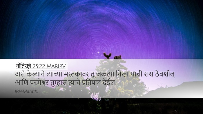 नीतिसूत्रे 25:22 MARIRV Desktop Wallpaper - असे केल्याने - Desktop Bible Verse Wallpaper