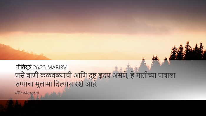 नीतिसूत्रे 26:23 MARIRV Bible Verse Image
