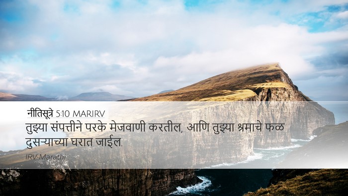 नीतिसूत्रे 5:10 MARIRV Desktop Wallpaper - तुझ्या संपत्तीने - Desktop Bible Verse Wallpaper
