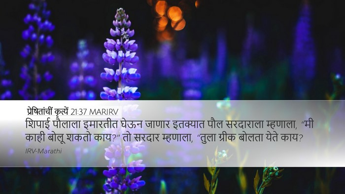 प्रेषितांचीं कृत्यें 21:37 MARIRV Bible Verse Image