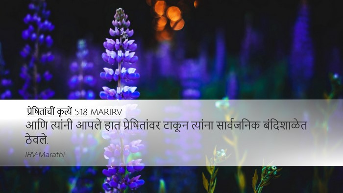 प्रेषितांचीं कृत्यें 5:18 MARIRV Bible Verse Image
