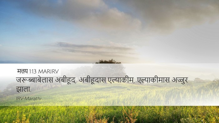 मत्तय 1:13 MARIRV Desktop Wallpaper - जरूब्बाबेलास - Desktop Bible Verse Wallpaper