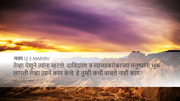 मत्तय 12:3 MARIRV Bible Verse Image