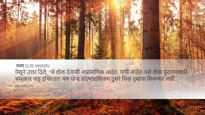 मत्तय 12:39 MARIRV Bible Verse Image