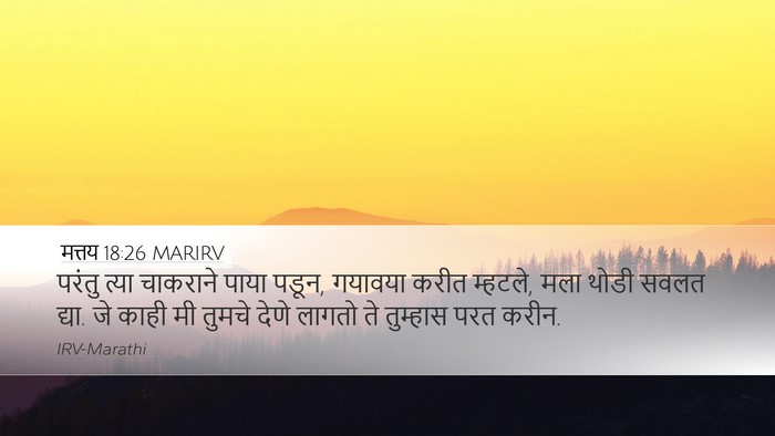 मत्तय 18:26 MARIRV Bible Verse Image