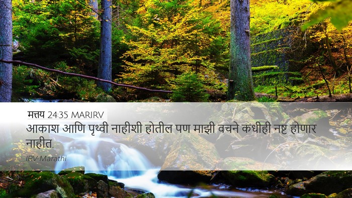 मत्तय 24:35 MARIRV Bible Verse Image