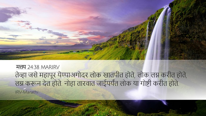 मत्तय 24:38 MARIRV Bible Verse Image
