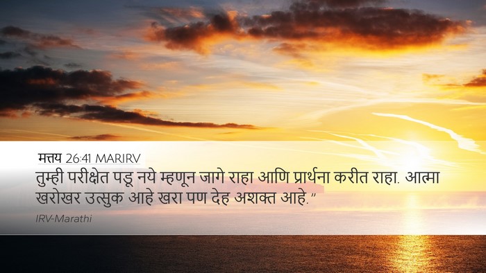 मत्तय 26:41 MARIRV Bible Verse Image