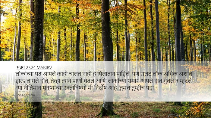 मत्तय 27:24 MARIRV Bible Verse Image