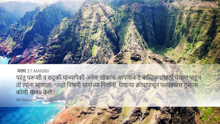 मत्तय 3:7 MARIRV Desktop Wallpaper - परंतु परूशी व - Desktop Bible Verse Wallpaper