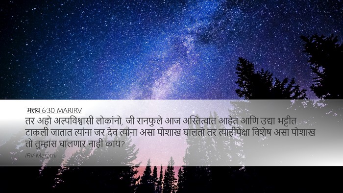 मत्तय 6:30 MARIRV Bible Verse Image