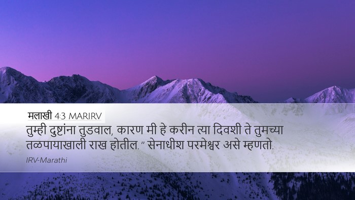 मलाखी 4:3 MARIRV Bible Verse Image