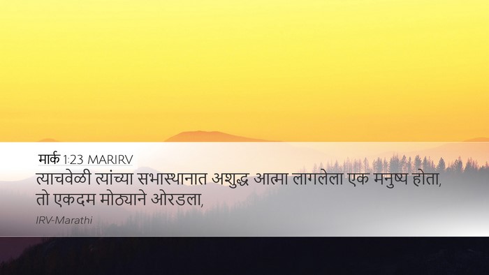 मार्क 1:23 MARIRV Bible Verse Image