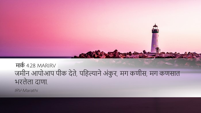 मार्क 4:28 MARIRV Bible Verse Image