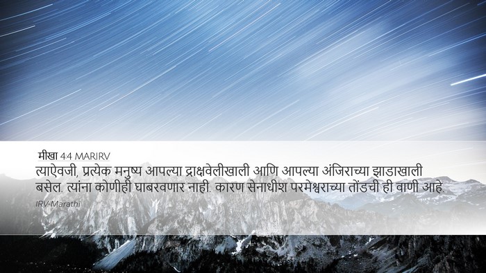 मीखा 4:4 MARIRV Bible Verse Image