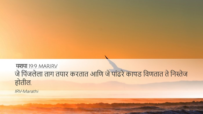यशया 19:9 MARIRV Bible Verse Image