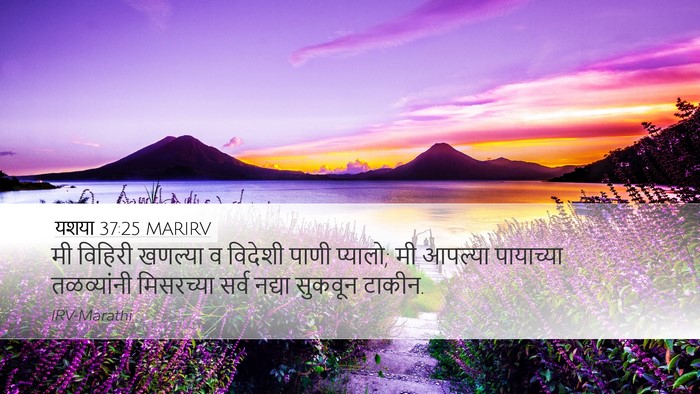 यशया 37:25 MARIRV Bible Verse Image