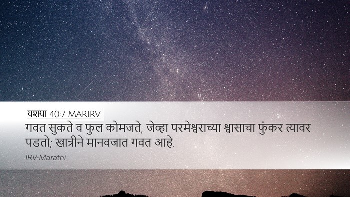 यशया 40:7 MARIRV Bible Verse Image