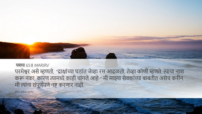 यशया 65:8 MARIRV Bible Verse Image