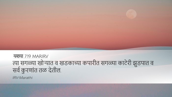 यशया 7:19 MARIRV Desktop Wallpaper - त्या सगळ्या - Desktop Bible Verse Wallpaper