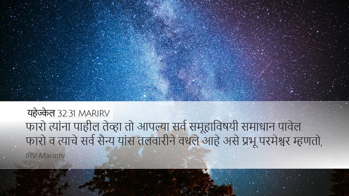यहेज्केल 32:31 MARIRV Desktop Wallpaper - फारो त्यांना - Desktop Bible Verse Wallpaper