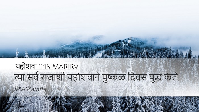 यहोशवा 11:18 MARIRV Desktop Wallpaper - त्या सर्व राजाशी - Desktop Bible Verse Wallpaper