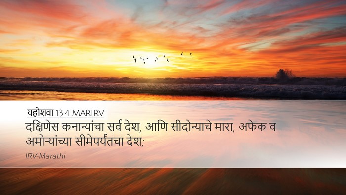 यहोशवा 13:4 MARIRV Desktop Wallpaper - दक्षिणेस - Desktop Bible Verse Wallpaper