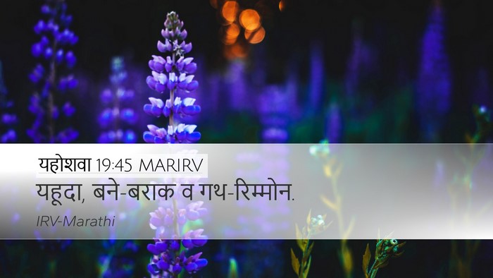 यहोशवा 19:45 MARIRV Desktop Wallpaper - यहूदा, बने-बराक व - Desktop Bible Verse Wallpaper