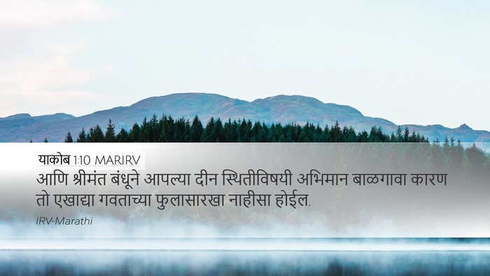 याकोब 1:10 MARIRV Bible Verse Image