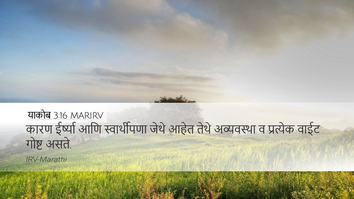 याकोब 3:16 MARIRV Bible Verse Image