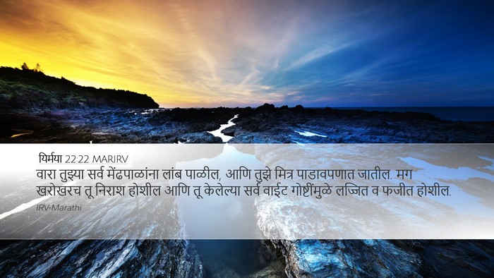 यिर्मया 22:22 MARIRV Bible Verse Image