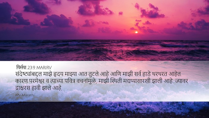 यिर्मया 23:9 MARIRV Bible Verse Image