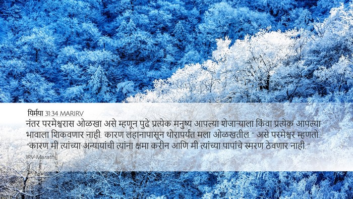 यिर्मया 31:34 MARIRV Bible Verse Image