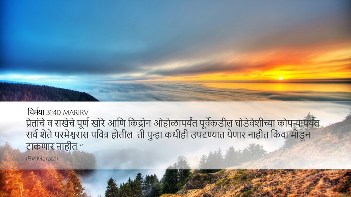यिर्मया 31:40 MARIRV Bible Verse Image