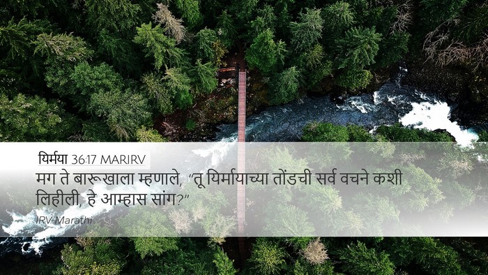यिर्मया 36:17 MARIRV Bible Verse Image