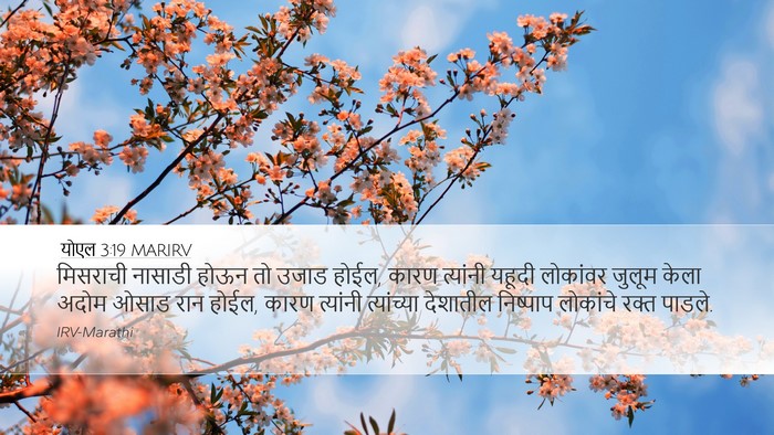 योएल 3:19 MARIRV Bible Verse Image