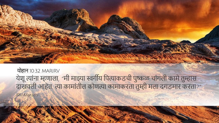 योहान 10:32 MARIRV Bible Verse Image