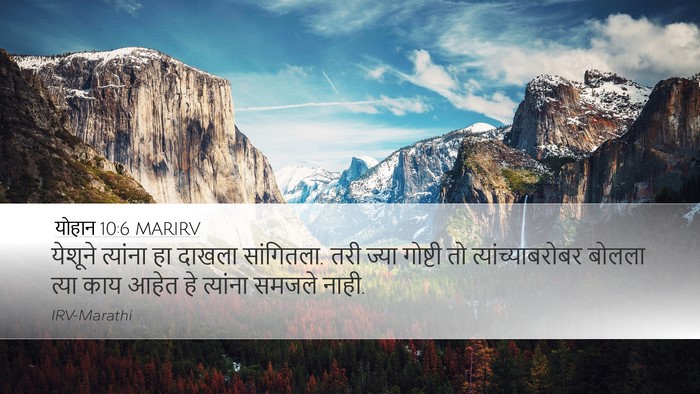 योहान 10:6 MARIRV Bible Verse Image