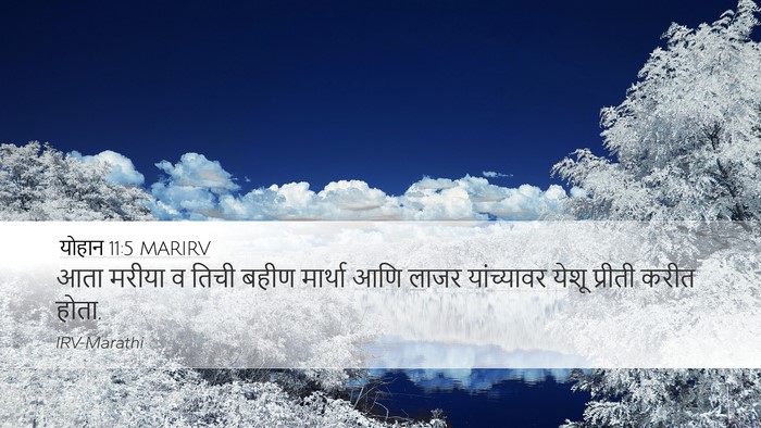 योहान 11:5 MARIRV Bible Verse Image