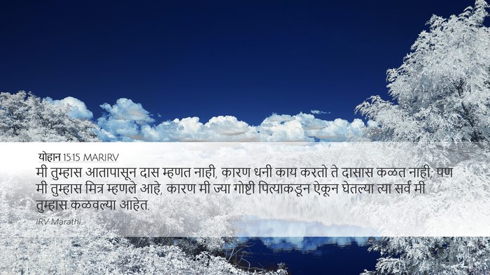 योहान 15:15 MARIRV Bible Verse Image