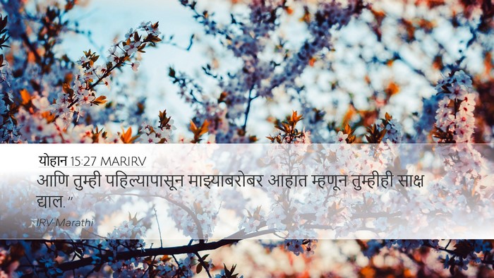 योहान 15:27 MARIRV Bible Verse Image