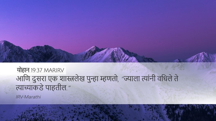 योहान 19:37 MARIRV Bible Verse Image