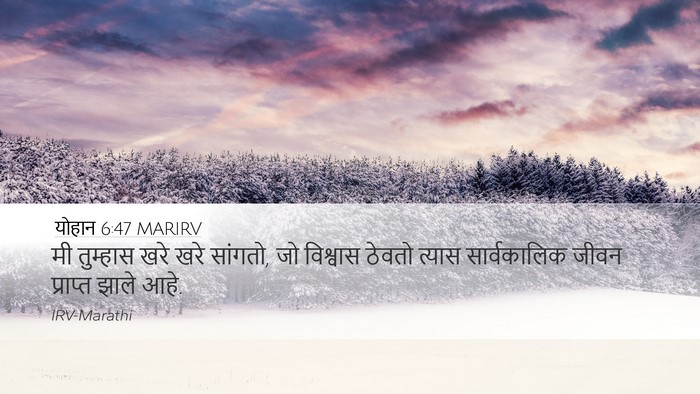 योहान 6:47 MARIRV Bible Verse Image