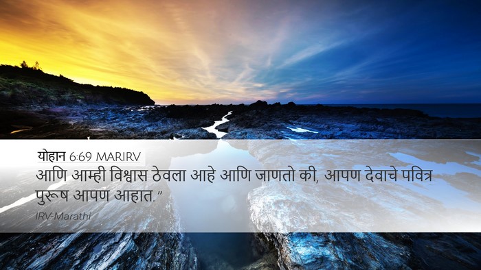 योहान 6:69 MARIRV Bible Verse Image