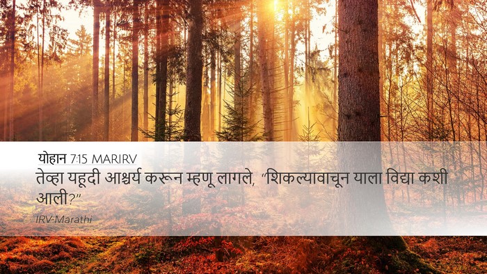 योहान 7:15 MARIRV Bible Verse Image